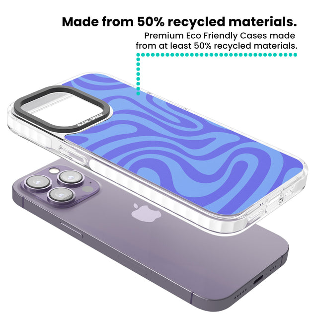 Tranquil Waves Clear Impact Phone Case for iPhone 13 Pro, iPhone 14 Pro, iPhone 15 Pro