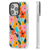 Floral Fiesta Clear Impact Phone Case for iPhone 13 Pro, iPhone 14 Pro, iPhone 15 Pro