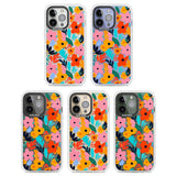 Floral Fiesta Clear Impact Phone Case for iPhone 13 Pro, iPhone 14 Pro, iPhone 15 Pro