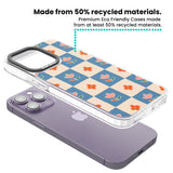 Vintage Bloom Checkered Clear Impact Phone Case for iPhone 13 Pro, iPhone 14 Pro, iPhone 15 Pro