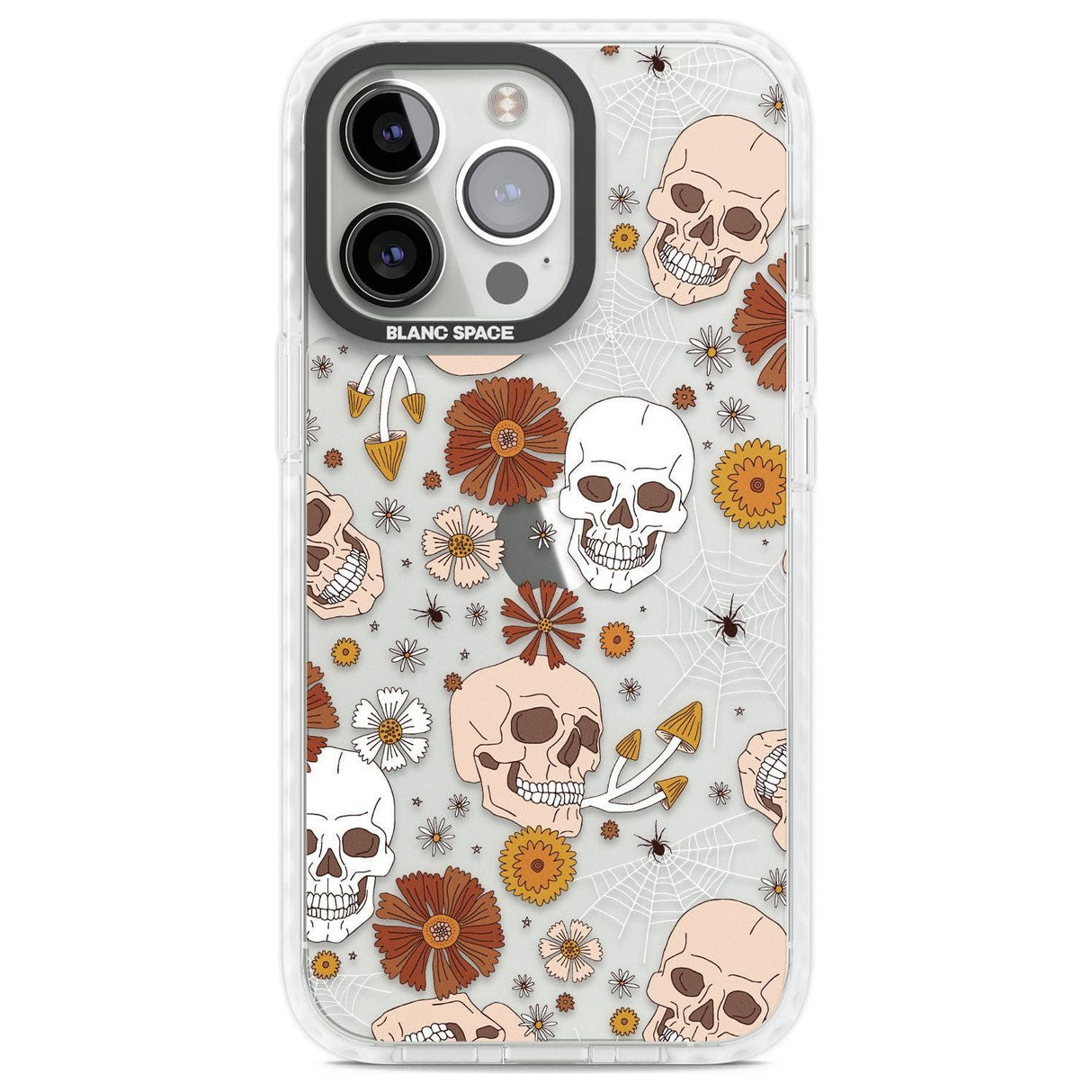 Halloween Skulls and FlowersPhone Case for iPhone 14 Pro