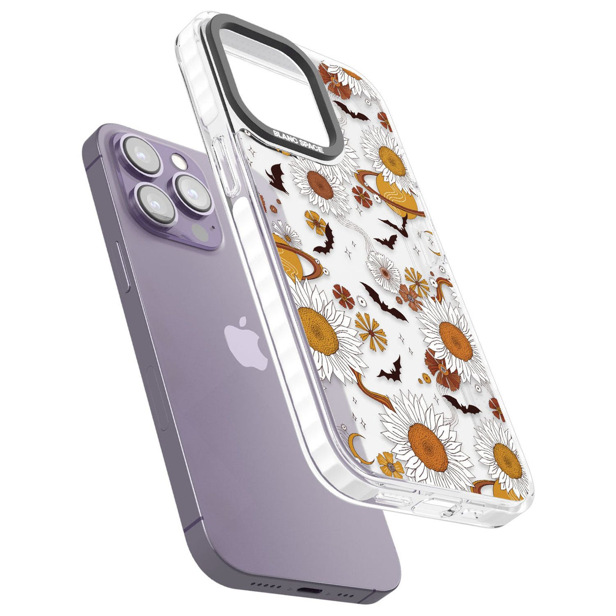 Halloween Skulls and FlowersPhone Case for iPhone 14 Pro