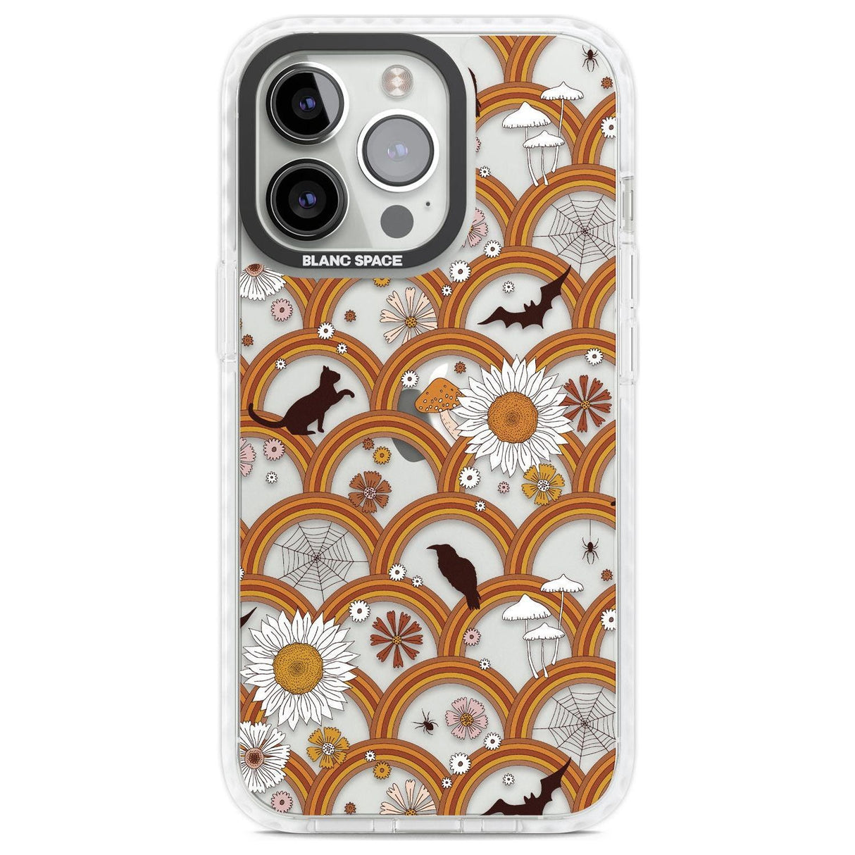 Halloween Skulls and FlowersPhone Case for iPhone 14 Pro