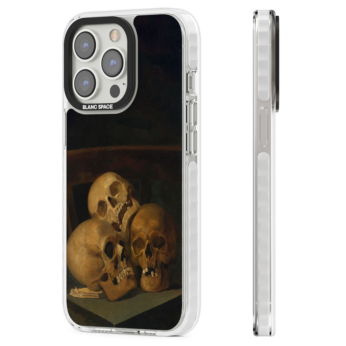 Still Life of Three Skulls Clear Impact Phone Case for iPhone 13 Pro, iPhone 14 Pro, iPhone 15 Pro