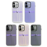 Happy Place (Purple) Clear Impact Phone Case for iPhone 13 Pro, iPhone 14 Pro, iPhone 15 Pro