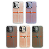 Happy Place (Orange) Clear Impact Phone Case for iPhone 13 Pro, iPhone 14 Pro, iPhone 15 Pro