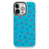 Blue Heartstopper Stars Pattern Phone Case for iPhone 14 Pro