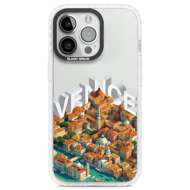 Venice Clear Impact Phone Case for iPhone 13 Pro, iPhone 14 Pro, iPhone 15 Pro