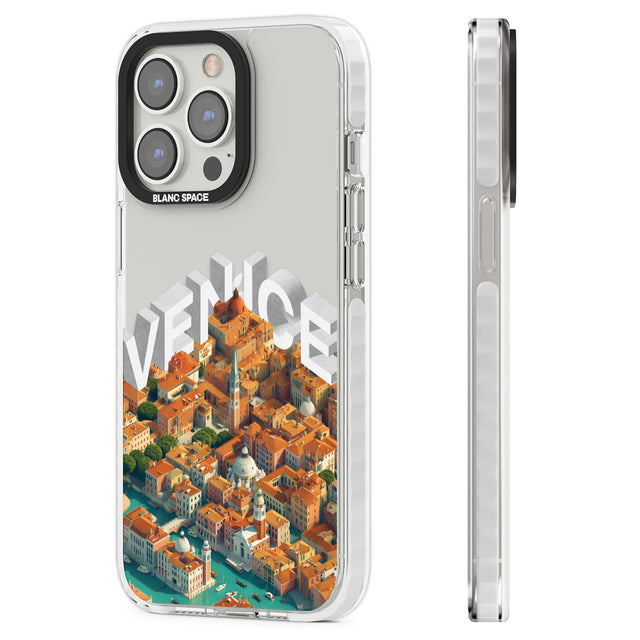 Venice Clear Impact Phone Case for iPhone 13 Pro, iPhone 14 Pro, iPhone 15 Pro