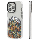 London Clear Impact Phone Case for iPhone 13 Pro, iPhone 14 Pro, iPhone 15 Pro