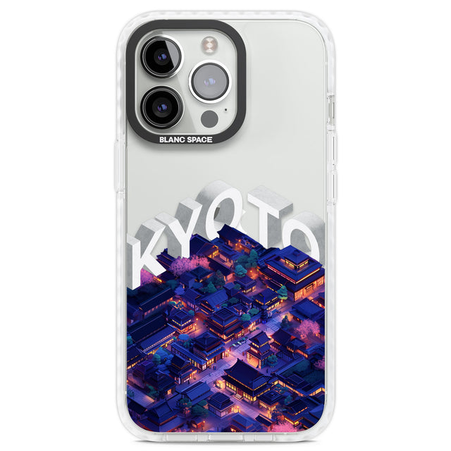 Kyoto Clear Impact Phone Case for iPhone 13 Pro, iPhone 14 Pro, iPhone 15 Pro