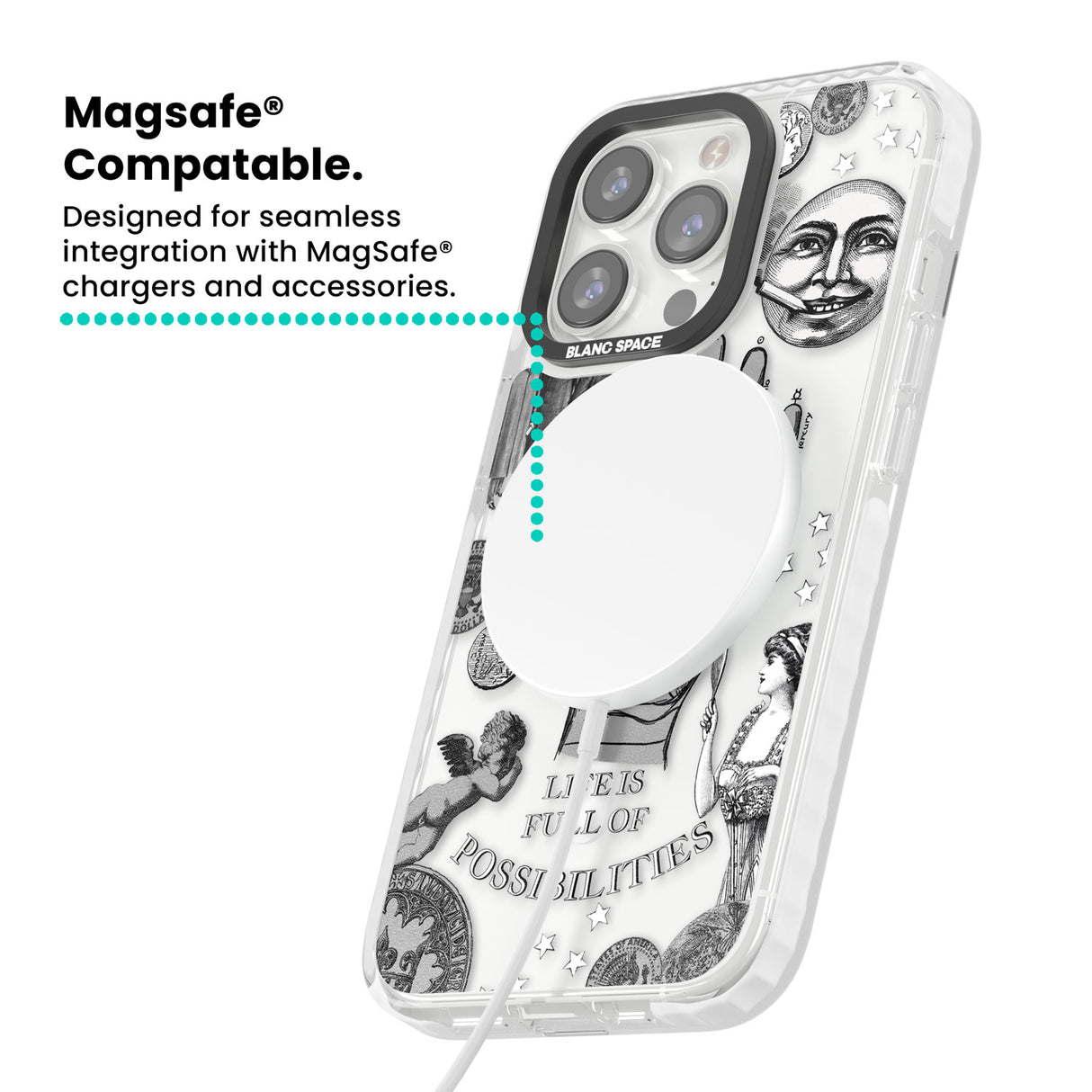 Life is Full of Possibilities Magsafe Impact Phone Case for iPhone 13 Pro, iPhone 14 Pro, iPhone 15 Pro