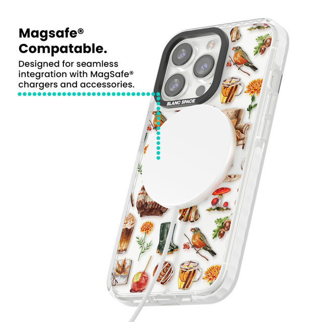 Cozy Autumn Aesthetic Magsafe Impact Phone Case for iPhone 13 Pro, iPhone 14 Pro, iPhone 15 Pro