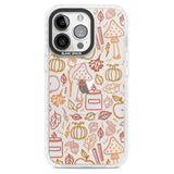 Autumn Line Pattern Magsafe Impact Phone Case for iPhone 13 Pro, iPhone 14 Pro, iPhone 15 Pro