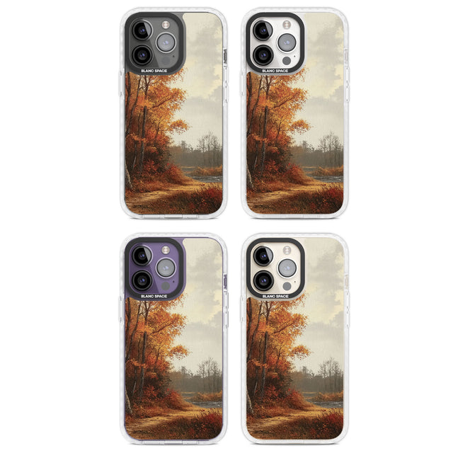 Vintage Autumn Oil Painting Magsafe Impact Phone Case for iPhone 13 Pro, iPhone 14 Pro, iPhone 15 Pro