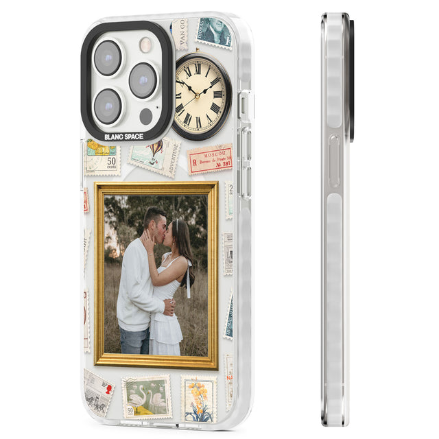 Personalised Vintage Photo Frame Collage Magsafe Impact Phone Case for iPhone 13 Pro, iPhone 14 Pro, iPhone 15 Pro