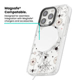 Spiders and Flowers Pattern Magsafe Impact Phone Case for iPhone 13 Pro, iPhone 14 Pro, iPhone 15 Pro