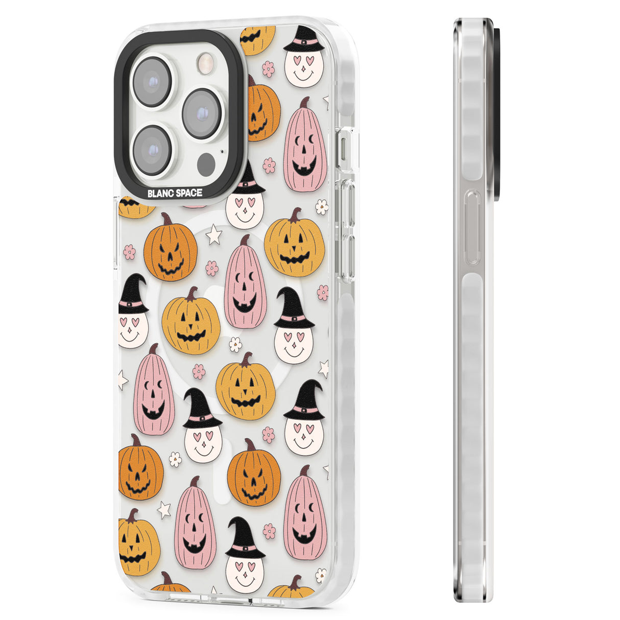 Witches and Pumpkins Pattern Magsafe Impact Phone Case for iPhone 13 Pro, iPhone 14 Pro, iPhone 15 Pro