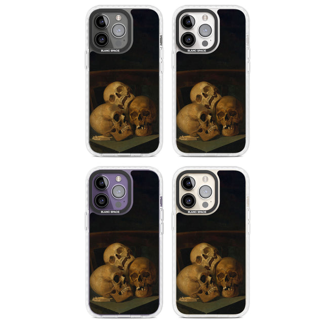 Still Life of Three Skulls Magsafe Impact Phone Case for iPhone 13 Pro, iPhone 14 Pro, iPhone 15 Pro