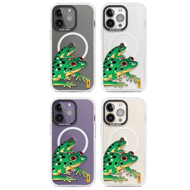 Matsumoto Hoji Frog Green Magsafe Impact Phone Case for iPhone 13 Pro, iPhone 14 Pro, iPhone 15 Pro