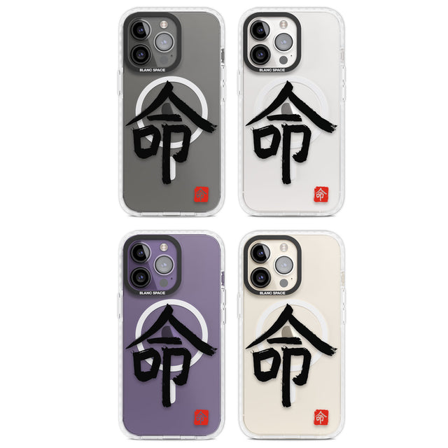 Japanese Kanji - Life Magsafe Impact Phone Case for iPhone 13 Pro, iPhone 14 Pro, iPhone 15 Pro