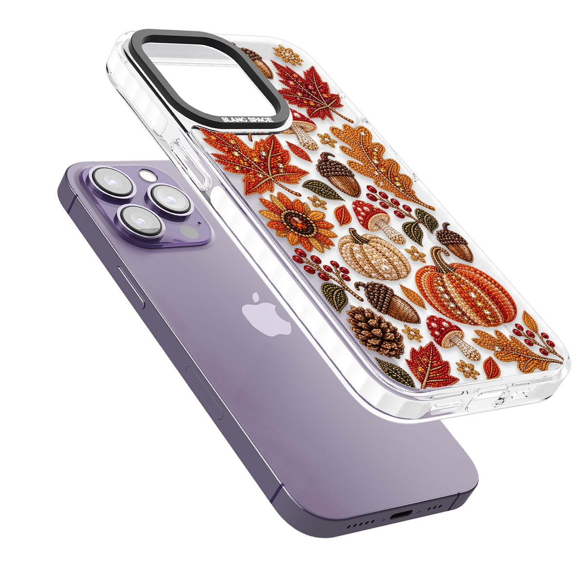 Beaded Autumn iPhone case | Impact Magsafe case for iPhone 13 Pro, iPhone 14 Pro, iPhone 15 Pro
