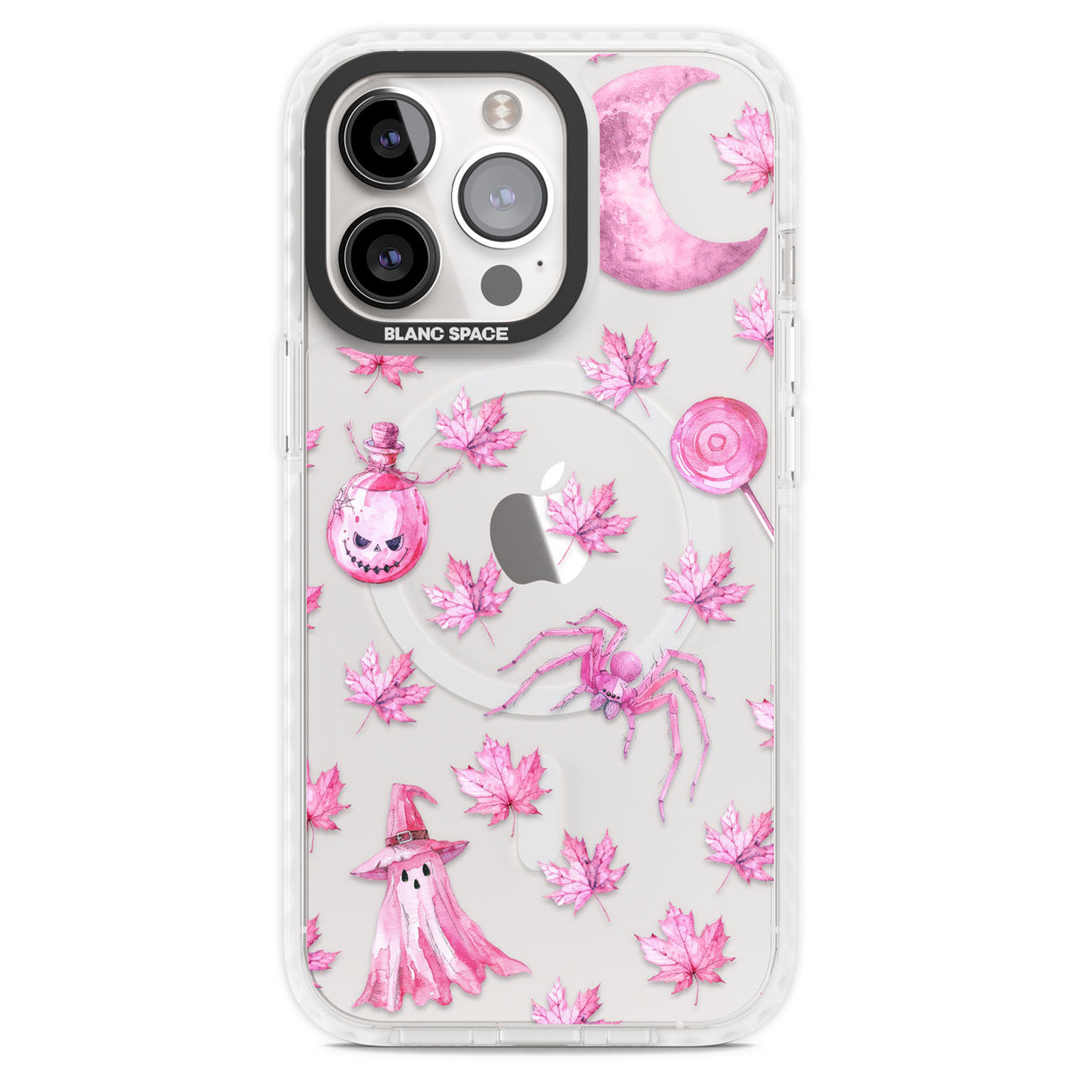 Pink Moon & Maple Magsafe Impact Phone Case for iPhone 13 Pro, iPhone 14 Pro, iPhone 15 Pro