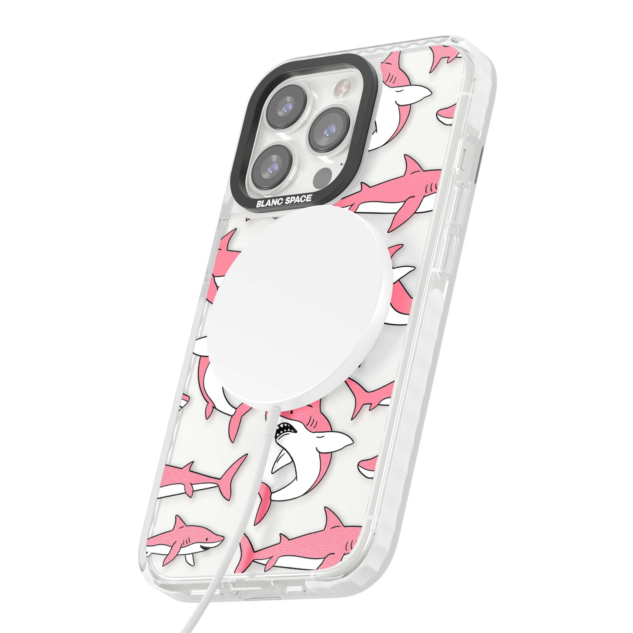Bubblegum Sharks for her iPhone case | Impact Magsafe case for iPhone 13 Pro, iPhone 14 Pro, iPhone 15 Pro