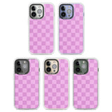 BUBBLEGUM CHECKERED Clear Impact Phone Case for iPhone 13 Pro, iPhone 14 Pro, iPhone 15 Pro