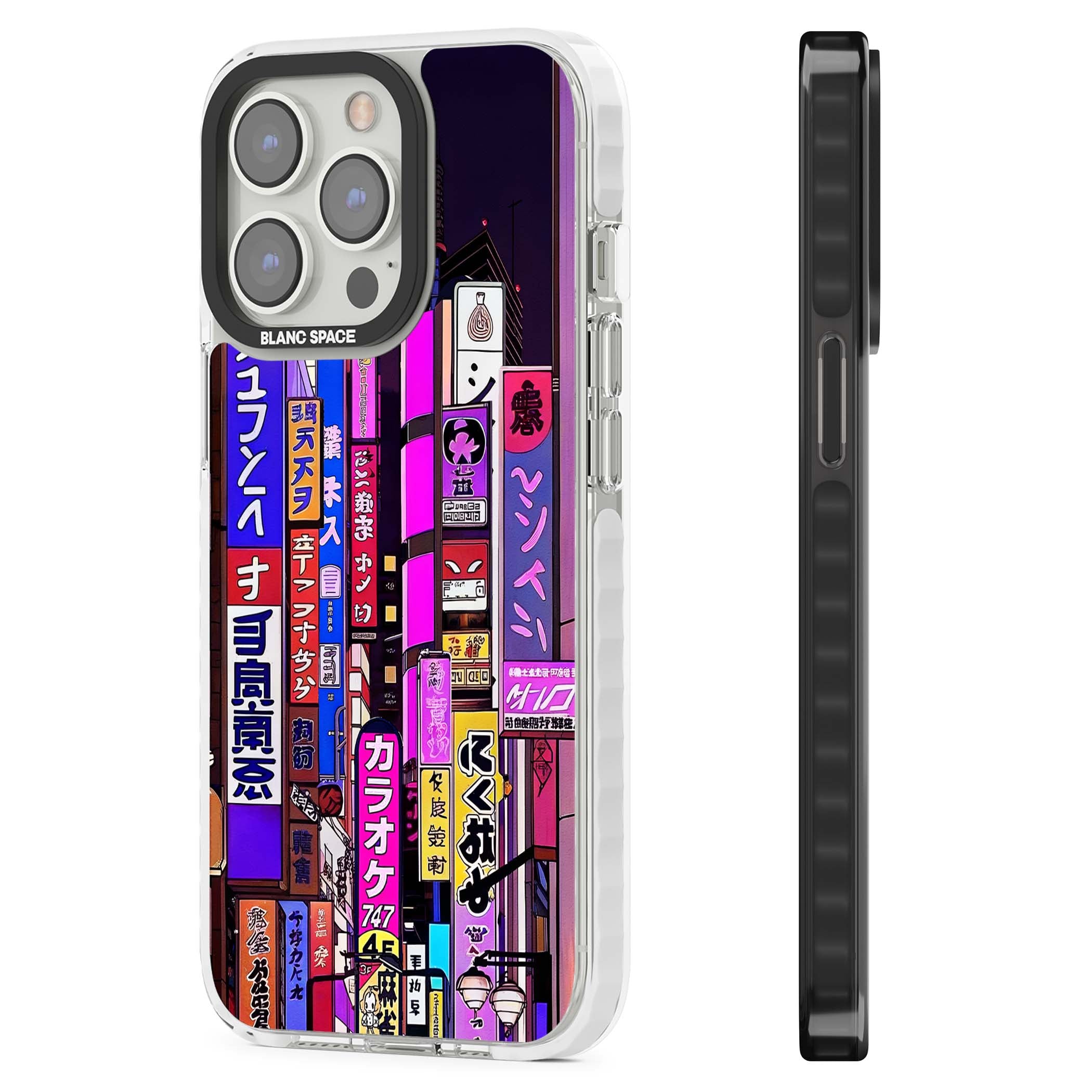NEON NIGHT anime iPhone case | Clear Impact case for iPhone 13 Pro, iPhone 14 Pro, iPhone 15 Pro