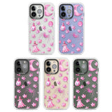 Pink Moon & Maple Clear Impact Phone Case for iPhone 13 Pro, iPhone 14 Pro, iPhone 15 Pro