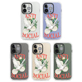 Anti-Social Clear Impact Phone Case for iPhone 13 Pro, iPhone 14 Pro, iPhone 15 Pro