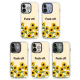 Fuck off Clear Impact Phone Case for iPhone 13 Pro, iPhone 14 Pro, iPhone 15 Pro