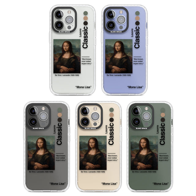 Mona Lisa - Leonardo Da Vinci Clear Impact Phone Case for iPhone 13 Pro, iPhone 14 Pro, iPhone 15 Pro