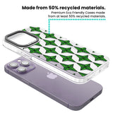 Emerald Stars Pattern (Clear) Clear Impact Phone Case for iPhone 13 Pro, iPhone 14 Pro, iPhone 15 Pro