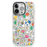 Colourful Confetti Pebbles Clear Impact Phone Case for iPhone 13 Pro, iPhone 14 Pro, iPhone 15 Pro