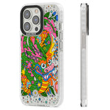 Psychedelic Jungle Dragon Clear Impact Phone Case for iPhone 13 Pro, iPhone 14 Pro, iPhone 15 Pro