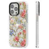 Vintage Vines & Flowers Clear Impact Phone Case for iPhone 13 Pro, iPhone 14 Pro, iPhone 15 Pro