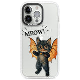 MEOW! Clear Impact Phone Case for iPhone 13 Pro, iPhone 14 Pro, iPhone 15 Pro