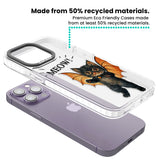 MEOW! Clear Impact Phone Case for iPhone 13 Pro, iPhone 14 Pro, iPhone 15 Pro