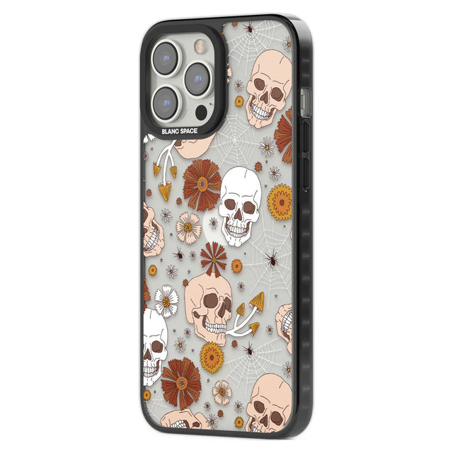 Halloween Skulls and FlowersPhone Case for iPhone 14 Pro Max