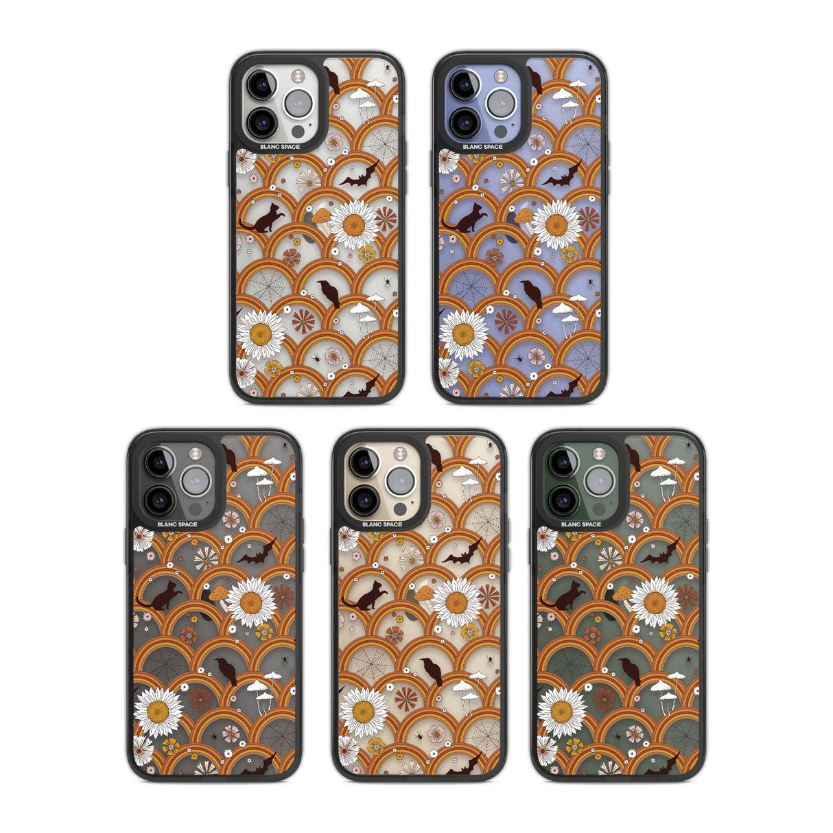 Halloween Skulls and FlowersPhone Case for iPhone 14 Pro Max