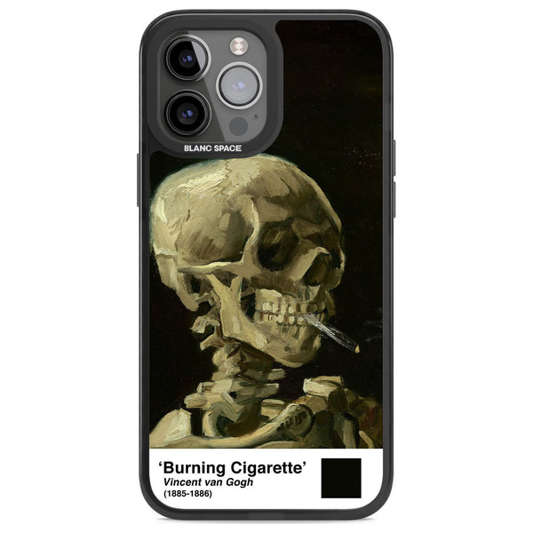 Skull Of A Skeleton With Burning Cigarette