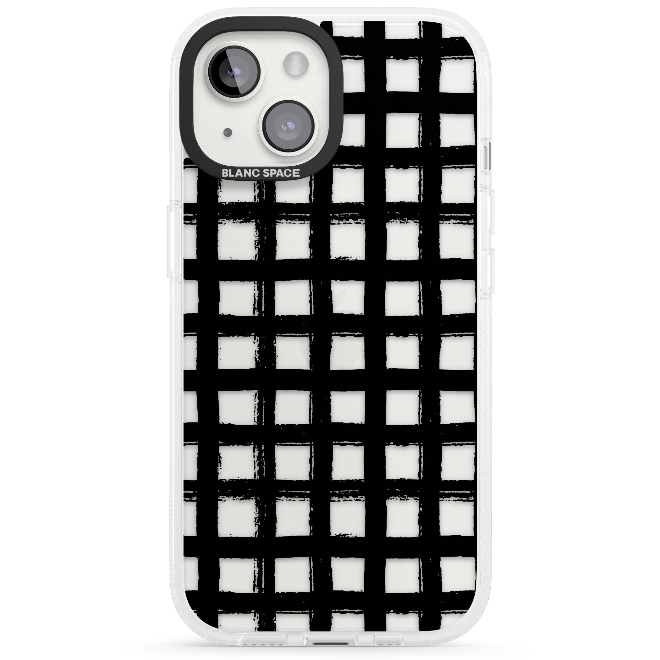 Messy Black Grid Clear