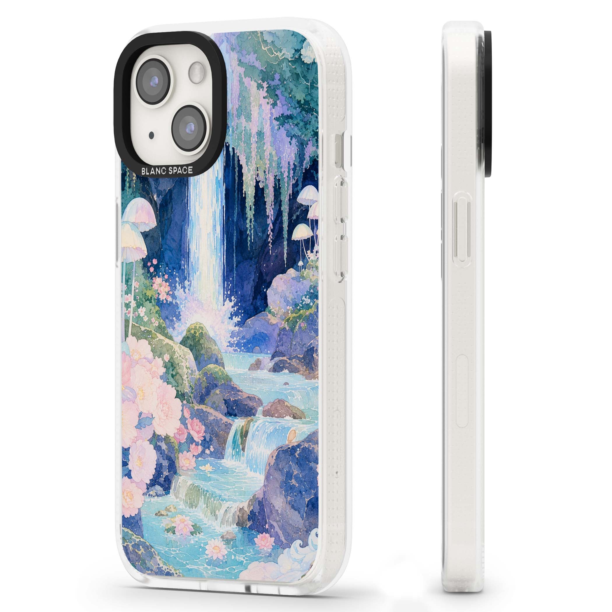 Mystic Waterfall art iPhone case | Clear Case Impact Air case for iPhone 15, iPhone 15 Plus