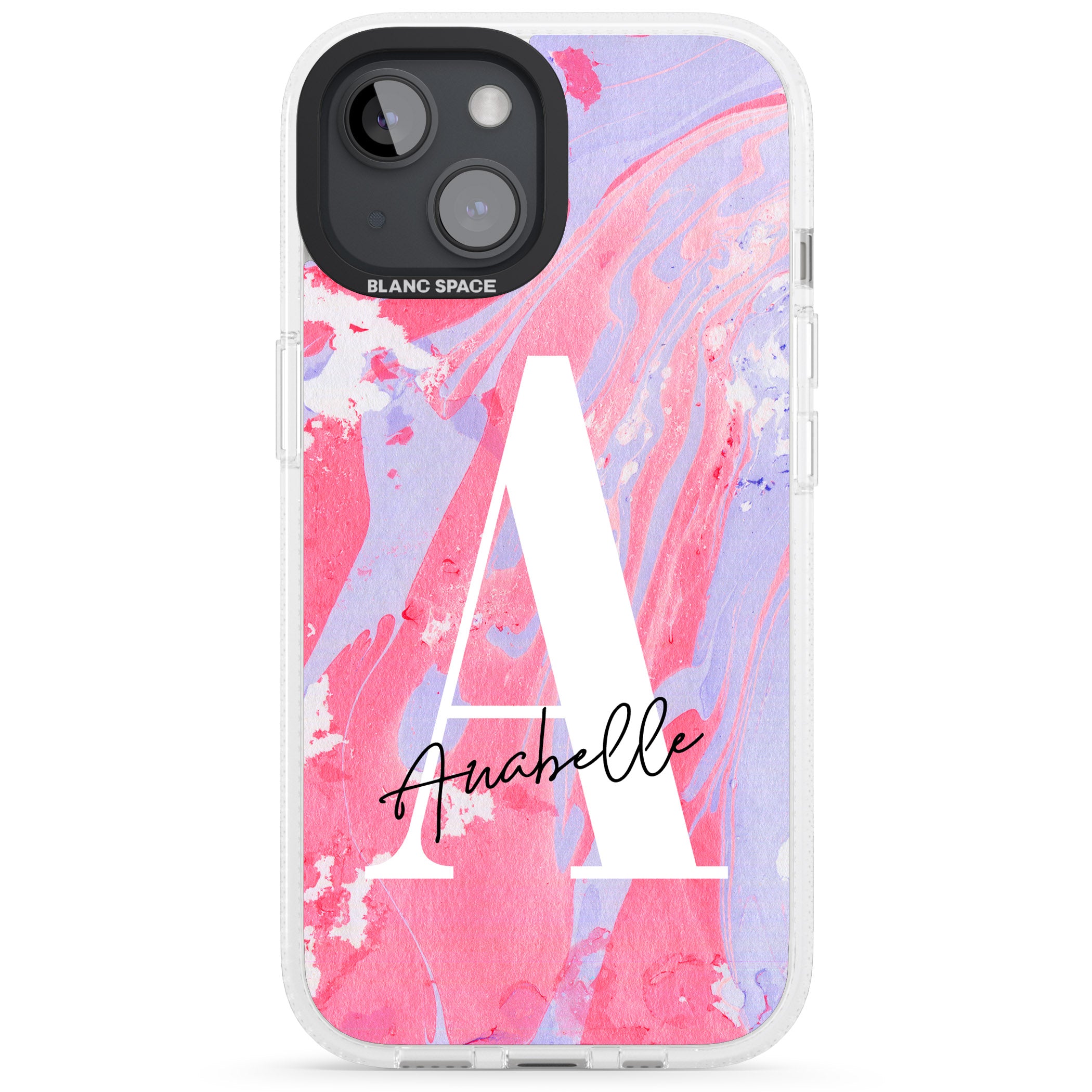 Personalised Pink & Purple Marble