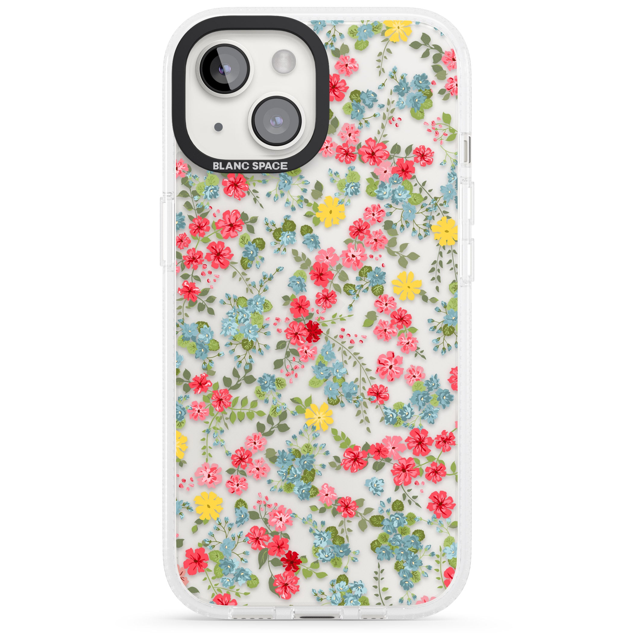 Sanremo Meadow iPhone 15 / 14 / 13 Clear Case Impact Air - Blanc Space
