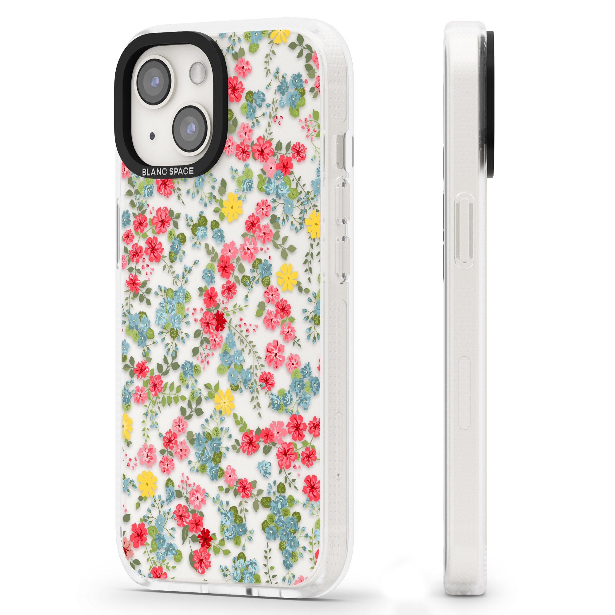 Sanremo Meadow iPhone 15 / 14 / 13 Clear Case Impact Air - Blanc Space