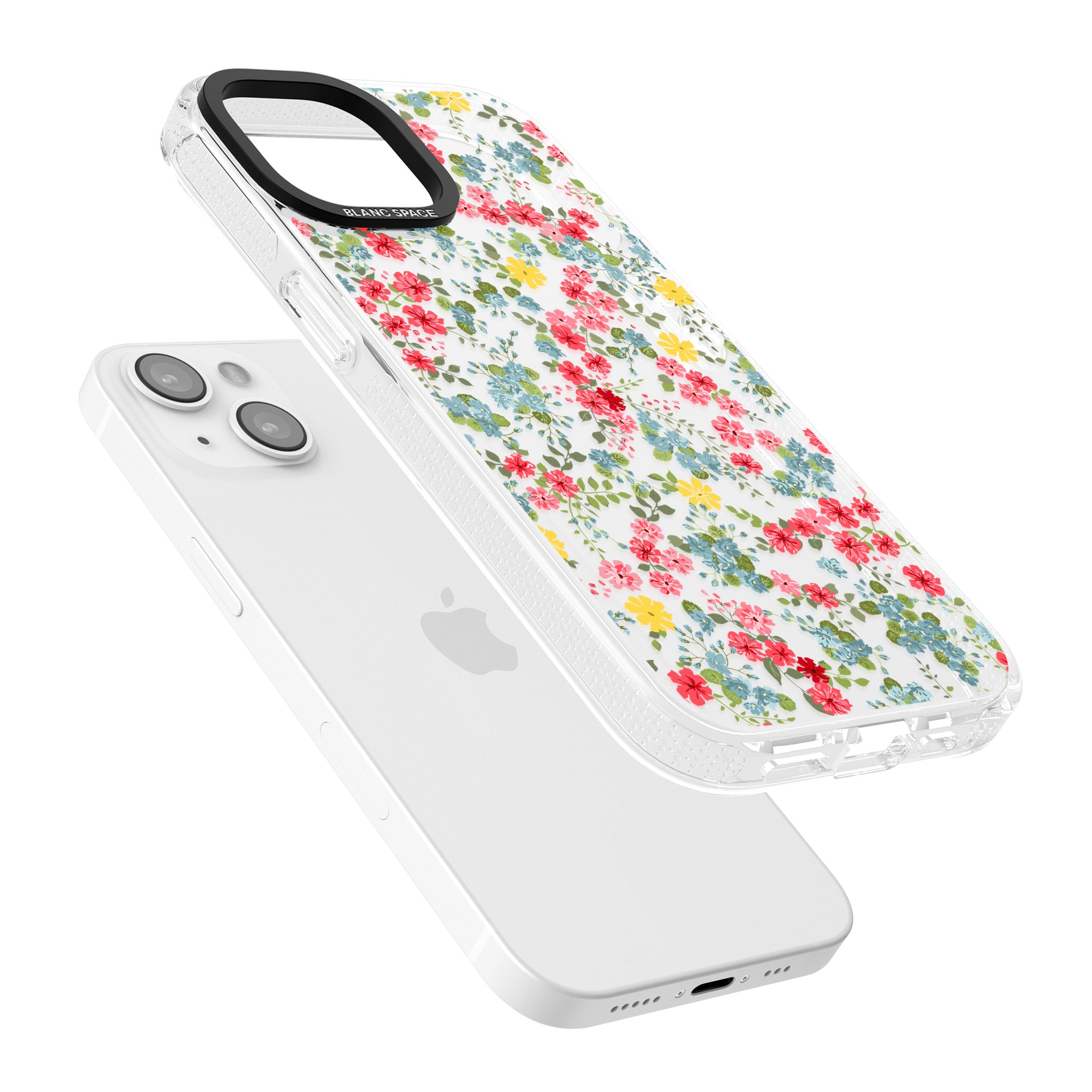 Sanremo Meadow iPhone 15 / 14 / 13 Clear Case Impact Air - Blanc Space
