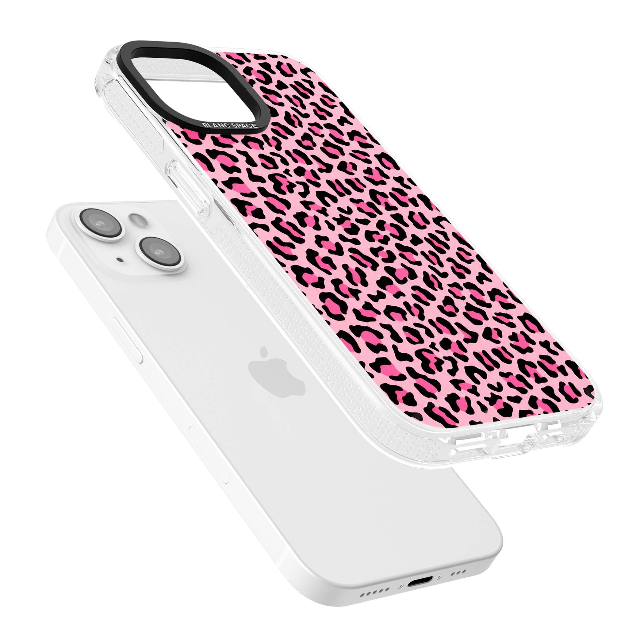 Pink Leopard baddie iPhone case | Clear Case Impact Air case for iPhone 15, iPhone 15 Plus